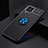 Custodia Silicone Ultra Sottile Morbida Cover con Magnetico Anello Supporto JM2 per Samsung Galaxy M33 5G Blu e Nero