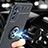 Custodia Silicone Ultra Sottile Morbida Cover con Magnetico Anello Supporto JM2 per Samsung Galaxy M52 5G