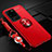 Custodia Silicone Ultra Sottile Morbida Cover con Magnetico Anello Supporto JM3 per Samsung Galaxy S20 Ultra 5G