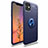 Custodia Silicone Ultra Sottile Morbida Cover con Magnetico Anello Supporto per Apple iPhone 11 Blu