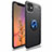 Custodia Silicone Ultra Sottile Morbida Cover con Magnetico Anello Supporto per Apple iPhone 11 Blu e Nero