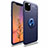 Custodia Silicone Ultra Sottile Morbida Cover con Magnetico Anello Supporto per Apple iPhone 11 Pro Blu