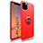 Custodia Silicone Ultra Sottile Morbida Cover con Magnetico Anello Supporto per Apple iPhone 11 Pro Rosso