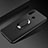 Custodia Silicone Ultra Sottile Morbida Cover con Magnetico Anello Supporto per Huawei Enjoy 9s Nero