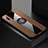 Custodia Silicone Ultra Sottile Morbida Cover con Magnetico Anello Supporto per Huawei Honor 9X Marrone