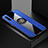 Custodia Silicone Ultra Sottile Morbida Cover con Magnetico Anello Supporto per Huawei Honor 9X Pro Blu