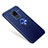 Custodia Silicone Ultra Sottile Morbida Cover con Magnetico Anello Supporto per Huawei Mate 20 Blu