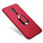 Custodia Silicone Ultra Sottile Morbida Cover con Magnetico Anello Supporto per Huawei Mate 20 Lite Rosso