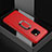 Custodia Silicone Ultra Sottile Morbida Cover con Magnetico Anello Supporto per Huawei Mate 20 Pro Rosso