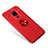 Custodia Silicone Ultra Sottile Morbida Cover con Magnetico Anello Supporto per Huawei Mate 20 Rosso