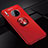 Custodia Silicone Ultra Sottile Morbida Cover con Magnetico Anello Supporto per Huawei Mate 30 Pro Rosso