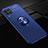 Custodia Silicone Ultra Sottile Morbida Cover con Magnetico Anello Supporto per Huawei Nova 6 SE Blu
