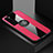 Custodia Silicone Ultra Sottile Morbida Cover con Magnetico Anello Supporto per Huawei Nova 7 5G Rosa Caldo