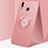 Custodia Silicone Ultra Sottile Morbida Cover con Magnetico Anello Supporto per Huawei P Smart (2019) Oro Rosa