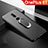 Custodia Silicone Ultra Sottile Morbida Cover con Magnetico Anello Supporto per OnePlus 6T Nero