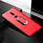 Custodia Silicone Ultra Sottile Morbida Cover con Magnetico Anello Supporto per OnePlus 6T Rosso