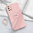 Custodia Silicone Ultra Sottile Morbida Cover con Magnetico Anello Supporto per OnePlus 8T 5G