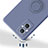 Custodia Silicone Ultra Sottile Morbida Cover con Magnetico Anello Supporto per OnePlus Nord N20 5G