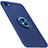 Custodia Silicone Ultra Sottile Morbida Cover con Magnetico Anello Supporto per Oppo A3 Blu
