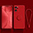 Custodia Silicone Ultra Sottile Morbida Cover con Magnetico Anello Supporto per Oppo Reno7 SE 5G Rosso