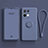 Custodia Silicone Ultra Sottile Morbida Cover con Magnetico Anello Supporto per Oppo Reno8 Pro 5G Grigio Lavanda