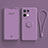 Custodia Silicone Ultra Sottile Morbida Cover con Magnetico Anello Supporto per Oppo Reno9 Pro 5G Viola