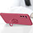 Custodia Silicone Ultra Sottile Morbida Cover con Magnetico Anello Supporto per Realme X7 5G