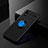 Custodia Silicone Ultra Sottile Morbida Cover con Magnetico Anello Supporto per Samsung Galaxy A01 Core Blu e Nero