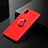 Custodia Silicone Ultra Sottile Morbida Cover con Magnetico Anello Supporto per Samsung Galaxy A01 Core Rosso