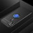 Custodia Silicone Ultra Sottile Morbida Cover con Magnetico Anello Supporto per Samsung Galaxy A11 Blu e Nero