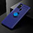 Custodia Silicone Ultra Sottile Morbida Cover con Magnetico Anello Supporto per Samsung Galaxy A21s