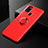 Custodia Silicone Ultra Sottile Morbida Cover con Magnetico Anello Supporto per Samsung Galaxy A21s Rosso
