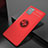 Custodia Silicone Ultra Sottile Morbida Cover con Magnetico Anello Supporto per Samsung Galaxy A31 Rosso