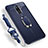 Custodia Silicone Ultra Sottile Morbida Cover con Magnetico Anello Supporto per Samsung Galaxy A6 Plus (2018) Blu