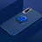 Custodia Silicone Ultra Sottile Morbida Cover con Magnetico Anello Supporto per Samsung Galaxy A70 Blu