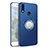 Custodia Silicone Ultra Sottile Morbida Cover con Magnetico Anello Supporto per Samsung Galaxy A8s SM-G8870 Blu