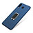 Custodia Silicone Ultra Sottile Morbida Cover con Magnetico Anello Supporto per Samsung Galaxy A9 Star SM-G8850 Blu