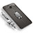Custodia Silicone Ultra Sottile Morbida Cover con Magnetico Anello Supporto per Samsung Galaxy C9 Pro C9000 Grigio