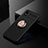 Custodia Silicone Ultra Sottile Morbida Cover con Magnetico Anello Supporto per Samsung Galaxy M01 Core Oro e Nero