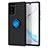 Custodia Silicone Ultra Sottile Morbida Cover con Magnetico Anello Supporto per Samsung Galaxy Note 20 5G Blu e Nero