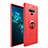 Custodia Silicone Ultra Sottile Morbida Cover con Magnetico Anello Supporto per Samsung Galaxy Note 9 Rosso