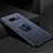 Custodia Silicone Ultra Sottile Morbida Cover con Magnetico Anello Supporto per Samsung Galaxy S10 Plus Blu