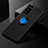 Custodia Silicone Ultra Sottile Morbida Cover con Magnetico Anello Supporto per Samsung Galaxy S20 FE 4G Blu e Nero