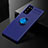 Custodia Silicone Ultra Sottile Morbida Cover con Magnetico Anello Supporto per Samsung Galaxy S20 FE 5G Blu