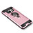 Custodia Silicone Ultra Sottile Morbida Cover con Magnetico Anello Supporto per Samsung Galaxy S7 G930F G930FD Oro Rosa