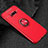 Custodia Silicone Ultra Sottile Morbida Cover con Magnetico Anello Supporto per Samsung Galaxy S8 Plus Rosso