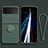Custodia Silicone Ultra Sottile Morbida Cover con Magnetico Anello Supporto per Samsung Galaxy Z Flip3 5G