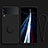 Custodia Silicone Ultra Sottile Morbida Cover con Magnetico Anello Supporto per Samsung Galaxy Z Flip3 5G Nero