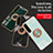 Custodia Silicone Ultra Sottile Morbida Cover con Magnetico Anello Supporto per Sony Xperia 10 III