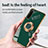 Custodia Silicone Ultra Sottile Morbida Cover con Magnetico Anello Supporto per Sony Xperia 10 III Lite